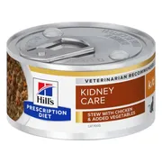 Hill's Prescription Diet k/d Kidney Care Stoofpotje Kattenvoer Nat Kip & Groenten 82 gr