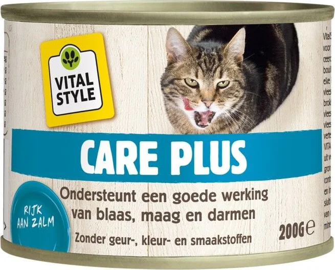 Vitalstyle Kattenvoer Blik Care Plus 200 gr