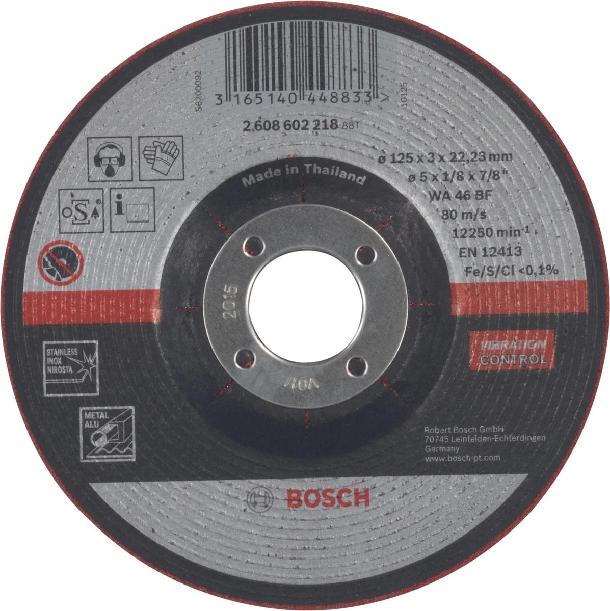 Bosch Professional Semiflexibele afbraamschijf 125 x 22.23mm - 2608602218