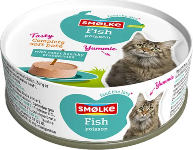 Smolke Kattenvoer Soft Paté Vis 80 gr