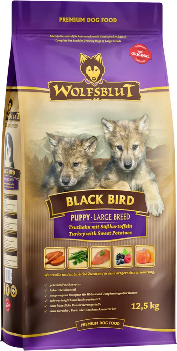 Wolfsblut Black Bird Puppy Large Breed 12,5 kg