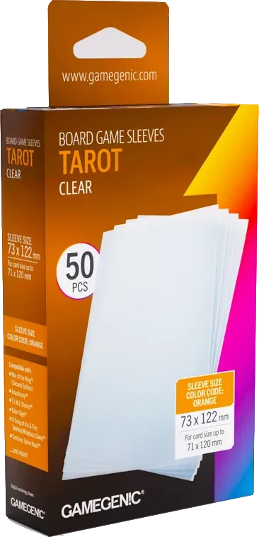 Gamegenic Sleeves Clear Tarot 73x122mm (50)