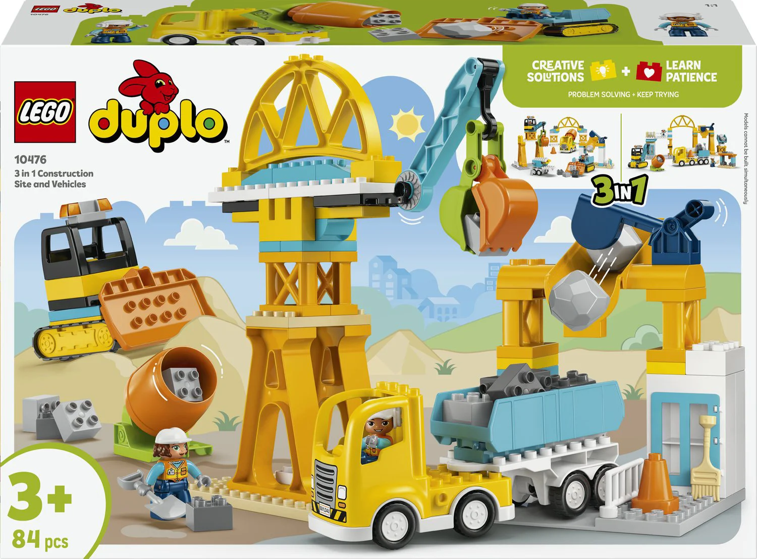 LEGO DUPLO 3-in-1 bouwplaats en voertuigen 10476