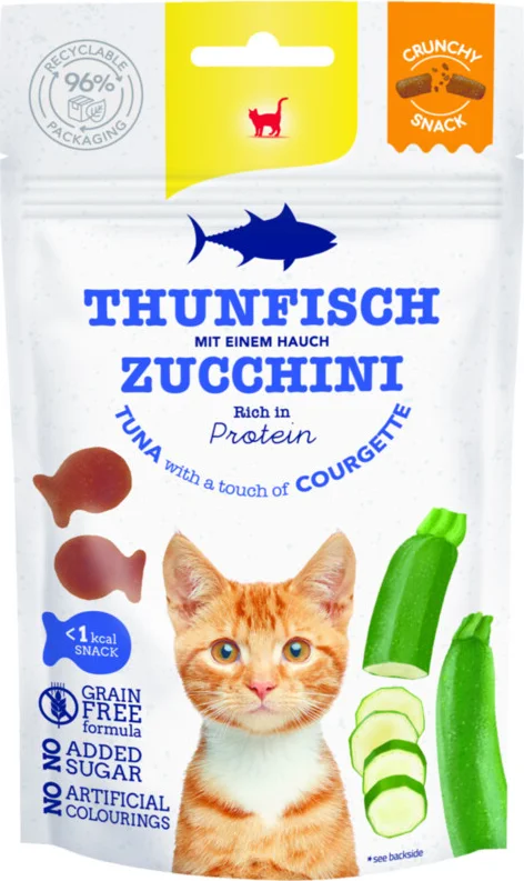 GimCat Crunchy Kattensnack Tonijn & Courgette 50 gr