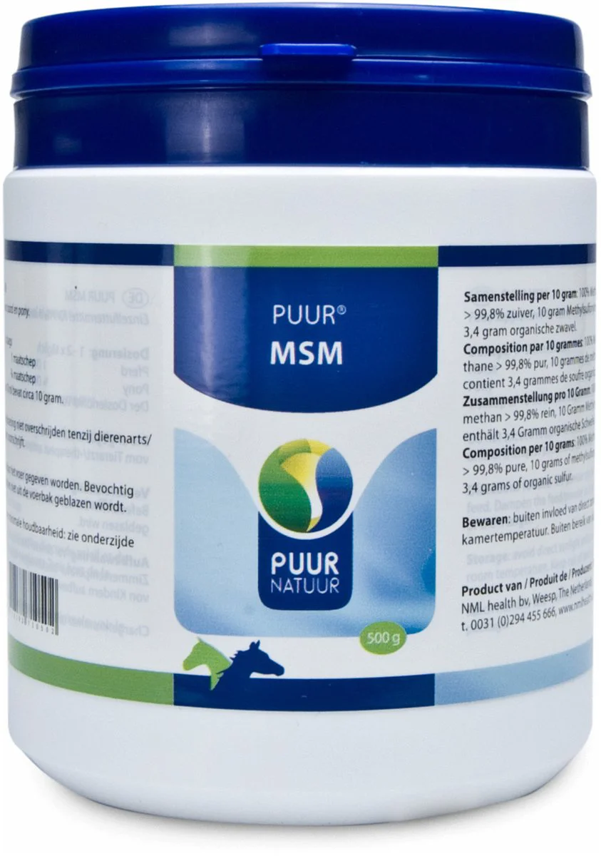 PUUR MSM Paard - Pony 500 gr