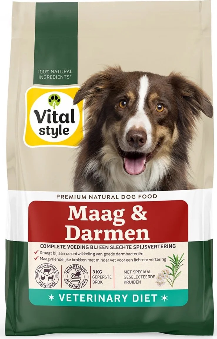 Vitalstyle Maag & Darmen Hondenvoer 3 kg