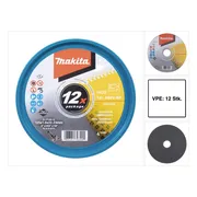 Makita E-17120-12 Doorslijpschijf RVS A60V | 125 x 22,23 x 1,0 mm | 12 stuks