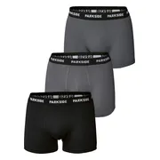 PARKSIDE Set van 3 heren boxers (Zwart/grijs, S)
