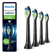 Philips Sonicare Opzetborstels Optimal White W2 Zwart 4 stuks