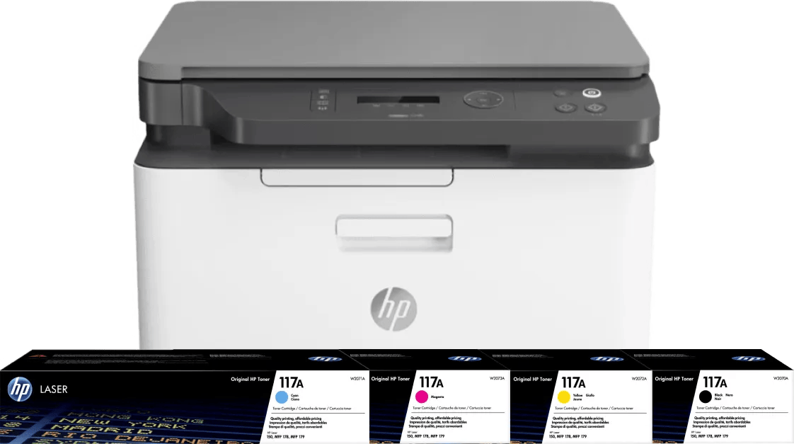 HP Color Laser MFP 178nw + 1 extra set toners