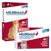 Milbemax Kat - Ontwormingsmiddel - 2 x 2 tabletten