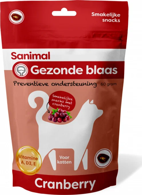 Sanimal Kattensnack Gezonde Blaas 60 gr