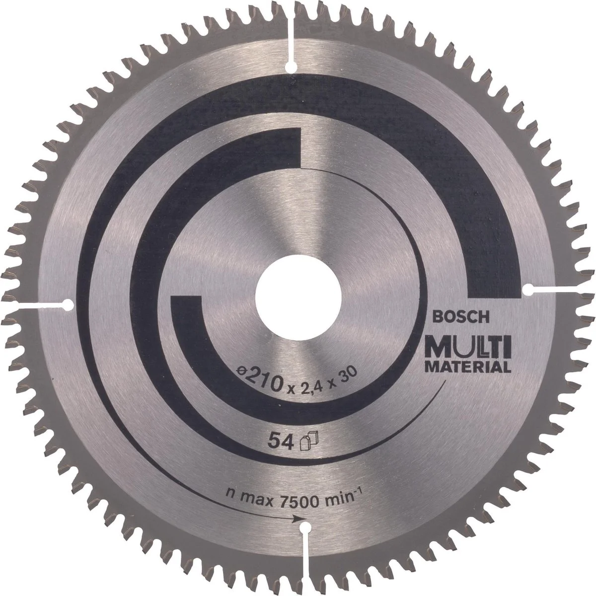 Bosch Professional Cirkelzaagblad PRO Multi Material | Ø 210 x 2,5 x 30mm 80T - 2608640445