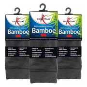 3x Lucovitaal Bamboe Sok Lang Antraciet Maat 43-46 1 paar