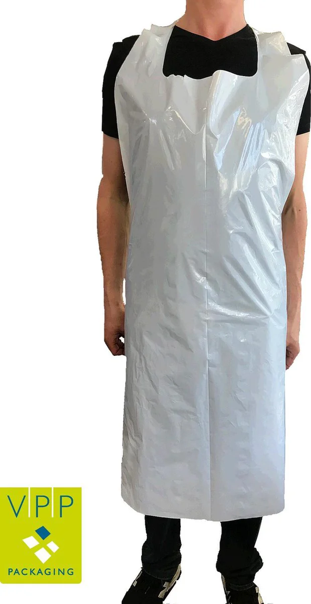 Wegwerpschort LDPE zorg - EXTRA STERK - Per 100 - disposable wegwerp schorten