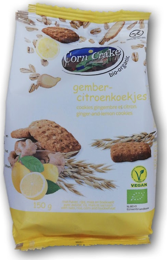 Corn Crake Gember Citroen Koekjes 150GR