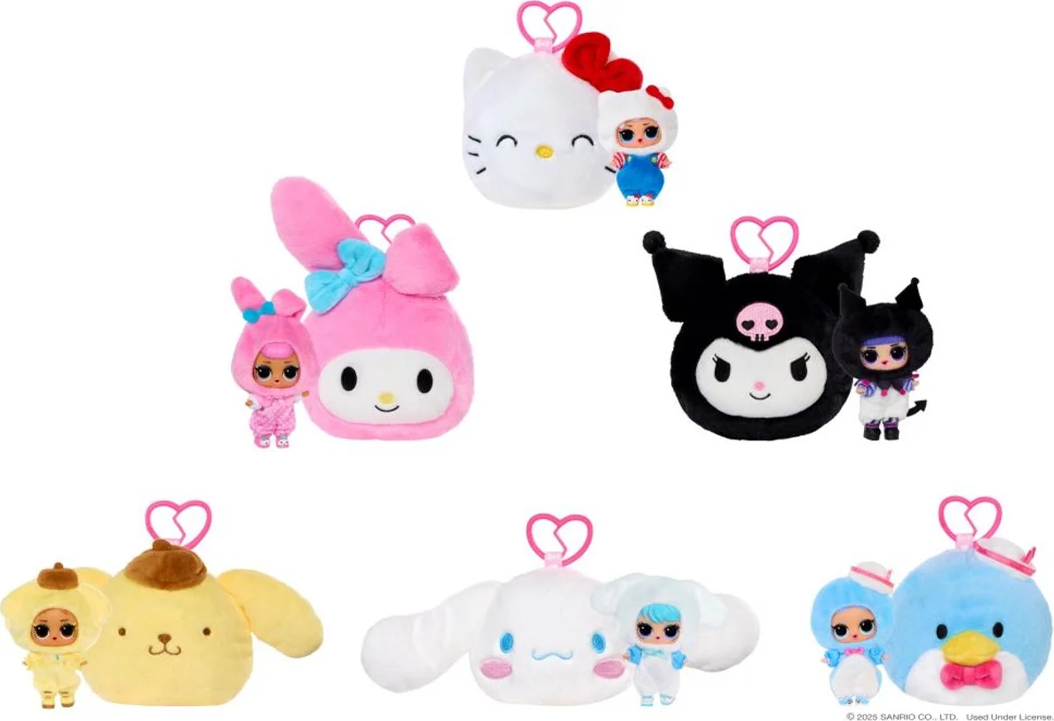 L.O.L. Surprise! Loves Hello Kitty Sanrio Reversible Plush Surprise - Minipop