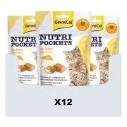 12x GimCat Nutri Pockets Kaas & Taurine 60 gr
