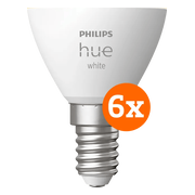 Philips Hue Kogellamp White E14 6-pack