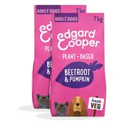 2x Edgard & Cooper Plantaardig Hondenvoer Rode Biet - Pompoen 7 kg