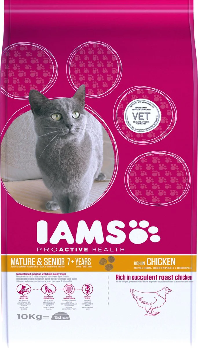IAMS Kat Senior Kip 10 kg