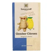 Sonnentor Gember Citroen Kruidentheezakjes 18ST