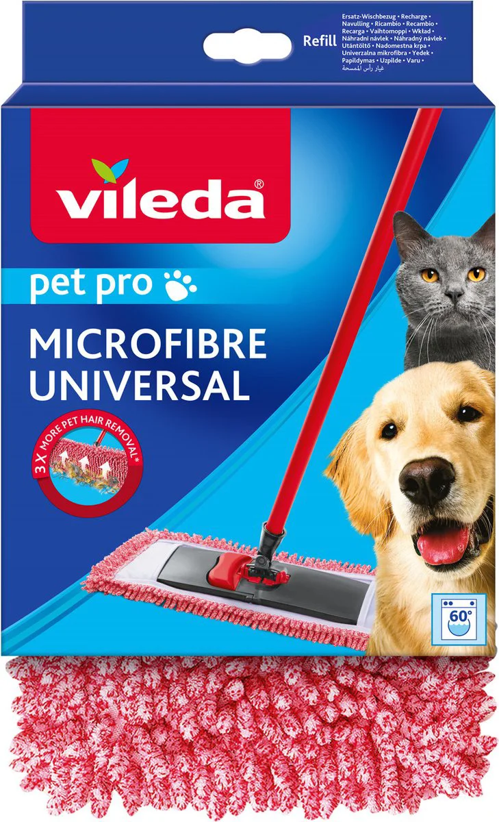VILEDA Pet Pro Microfibre universele vervanghoes