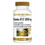 Golden Naturals Vitamine B12 3000mcg Vegan 180 zuigtabletten