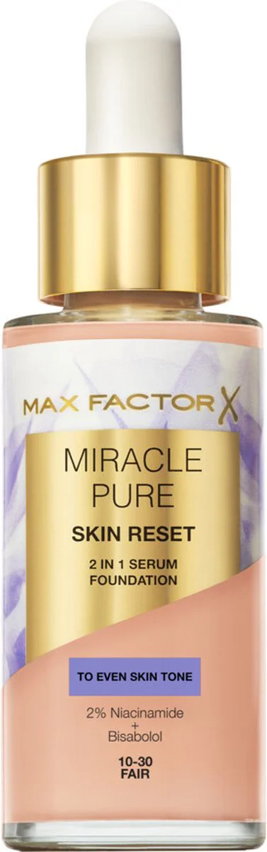 Max Factor Miracle Pure 2in1 Skin Reset Serum Foundation Fair 30 ml