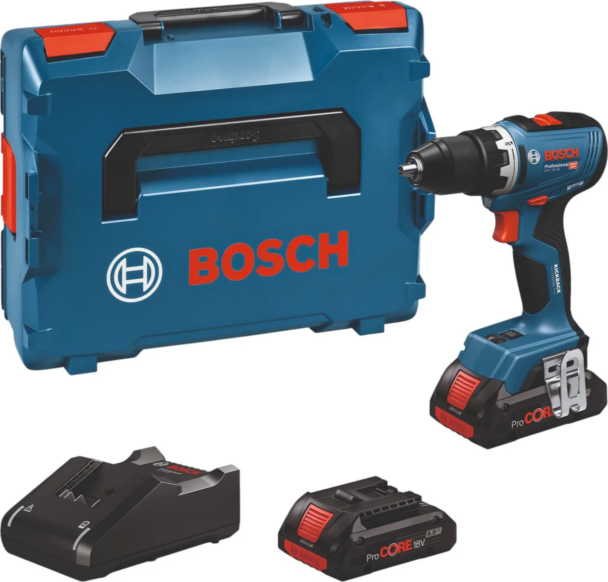 Bosch Professional PRO GSR 18V-65 Accu schroefboormachine 2x ProCore 4.0Ah - 06019N3206