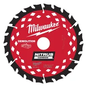 Milwaukee Cirkelzaagblad voor hout met spijkers | NITRUS | Ø 190mm Asgat 30mm 24T - 4932499376