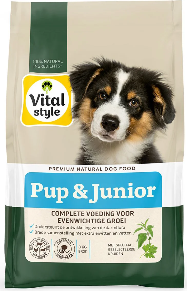 Vitalstyle Puppy & Junior Hondenvoer 3 kg