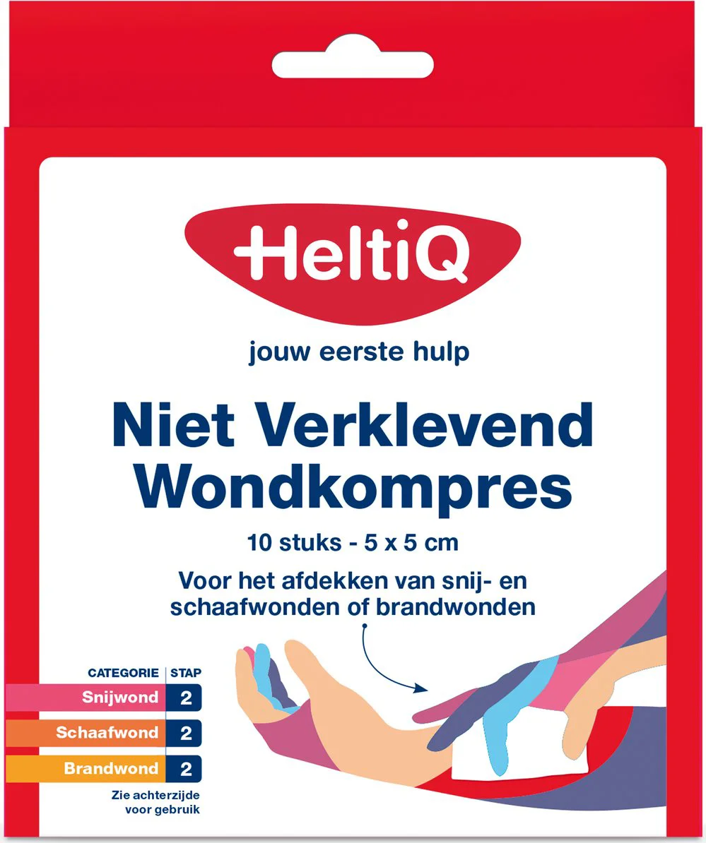 Heltiq Niet Verklevend Wondkompres 10ST