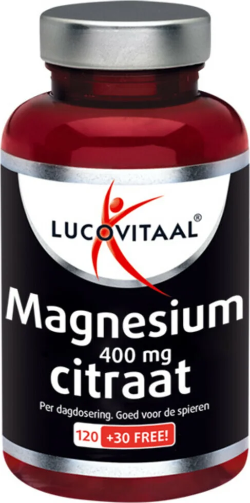 3x Lucovitaal Magnesium Citraat 400mg 150 tabletten