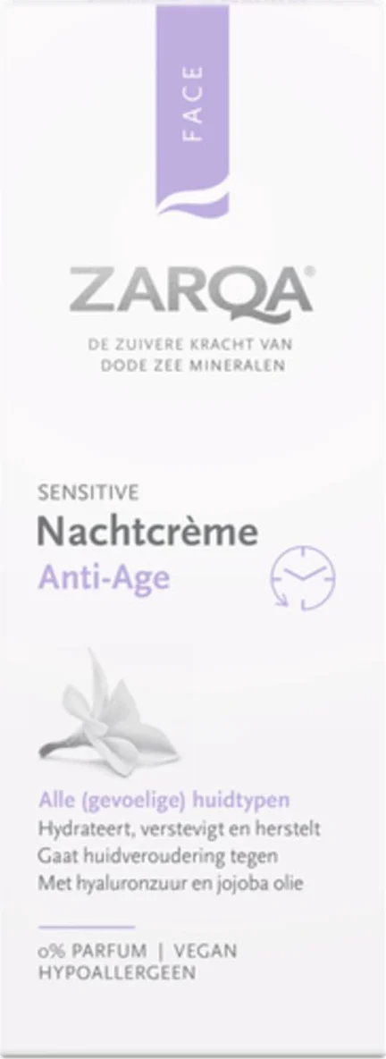 Zarqa Nachtcrème Anti-Age Sensitive 50ML