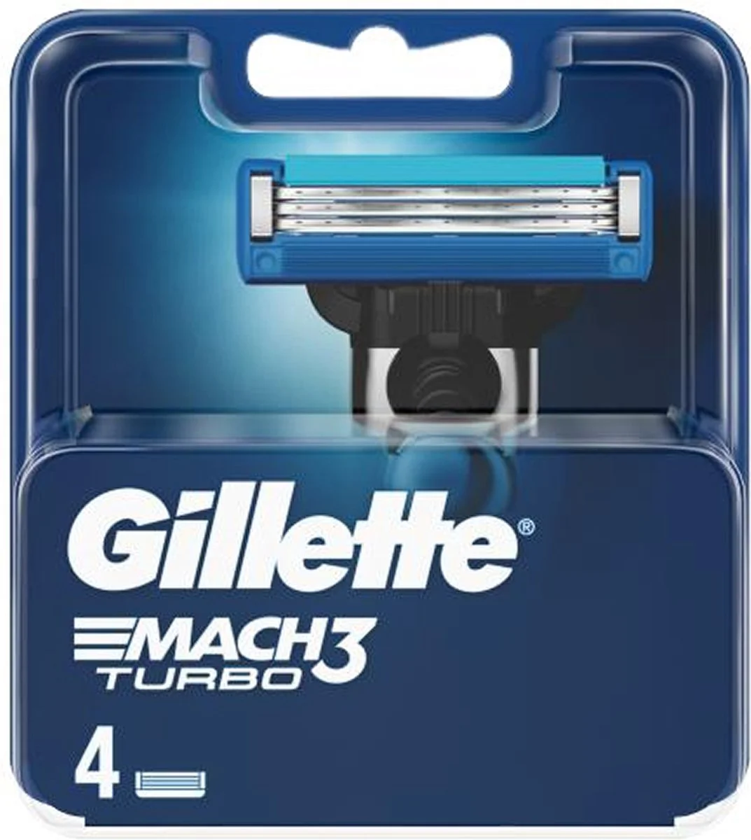 Gillette Mach3 Turbo Scheermesjes 4ST