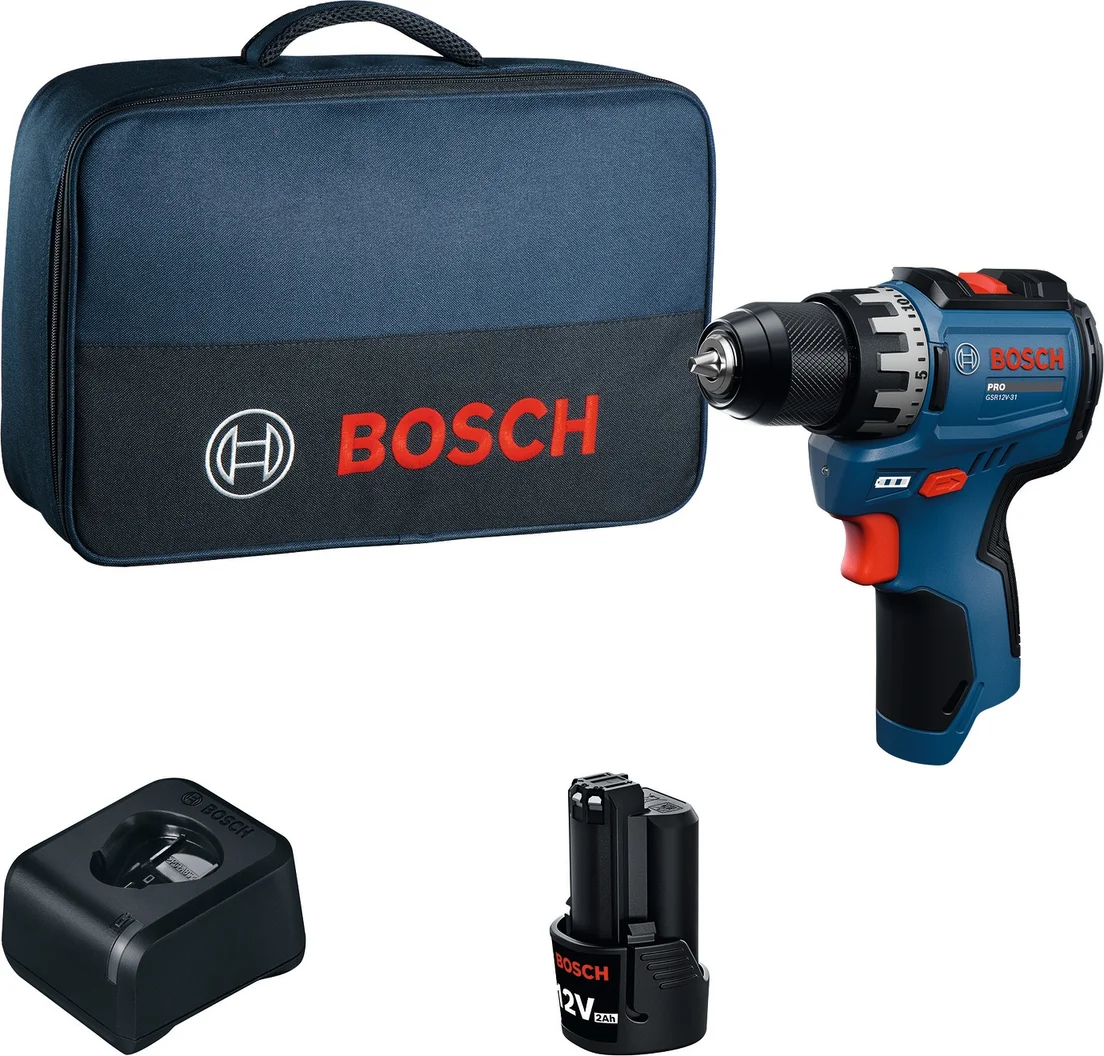 Bosch Professional PRO GSR 12V-31 Accu schroefboormachine 1x 2.0Ah - 06019S6012