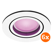Philips Hue Centura inbouwspot White and Color - rond - Wit - 6-pack