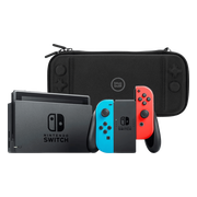 Nintendo Switch Rood/Blauw + BlueBuilt Beschermhoes