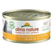 48x Almo Nature HFC Natural Kattenvoer Nat Kippenborst 70 gr