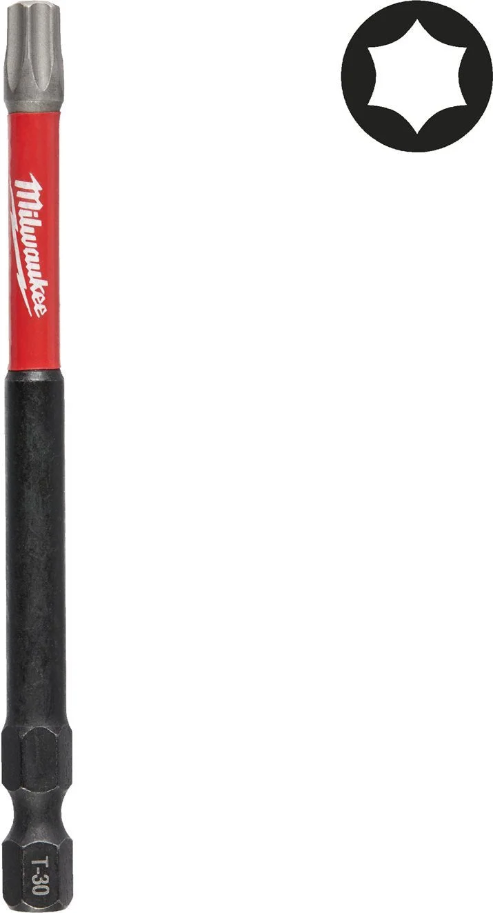 Milwaukee SHOCKWAVE™ IMPACT DUTY schroefbit TX30 x 90mm VE=1 - 4932471575