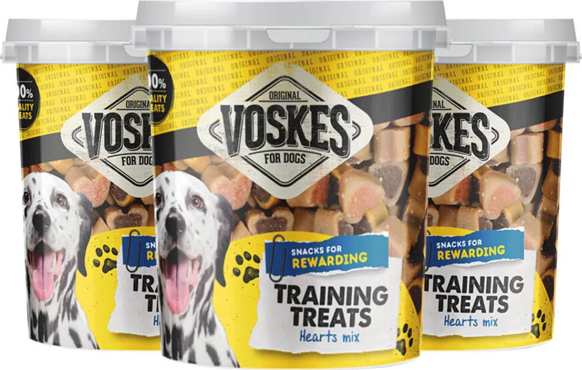 3x Voskes Hondensnack Training Mix Hart 500 gr