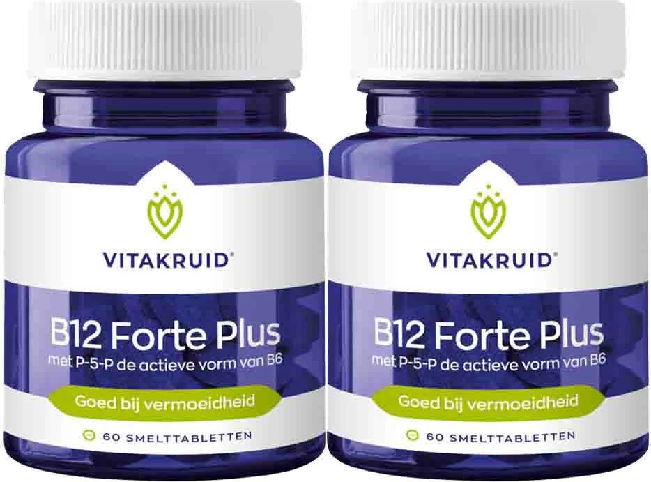 2x Vitakruid B12 Forte Plus met P-5-P 60 tabletten