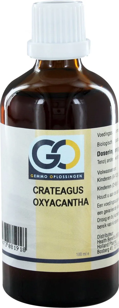 GO Gemmo Oplossingen Crataegus Oxyacantha Bio Tinctuur 100ML