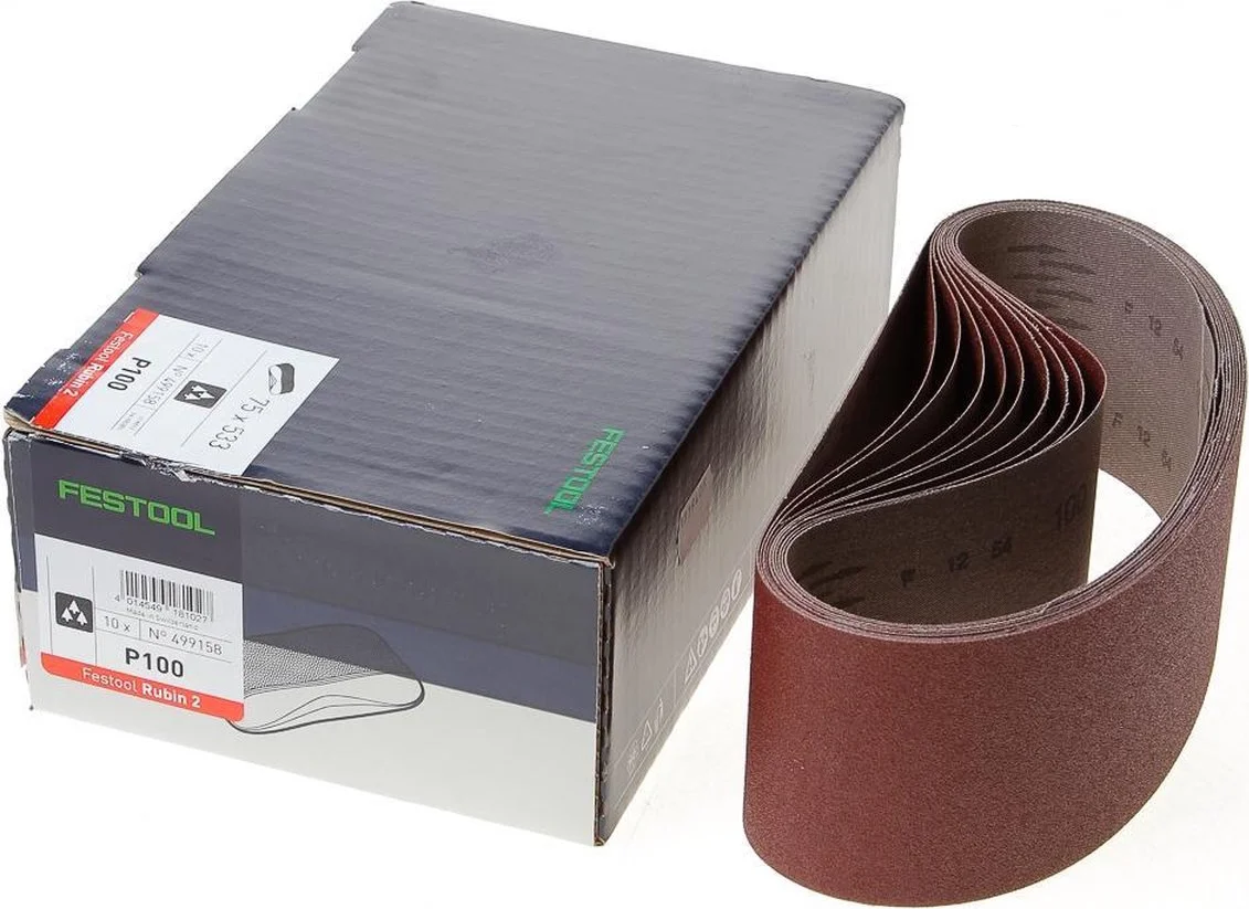 Festool Schuurband 533x75mm P100 Rubin 2 VE=10 - 499158
