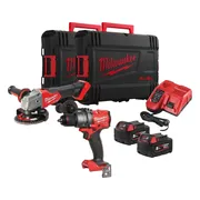 Milwaukee M18 FUEL™ FPP2E3-502X Powerpack M18 FPD3 + M18 FSAG125X 18V 5.0Ah in HD Box - 4933492516
