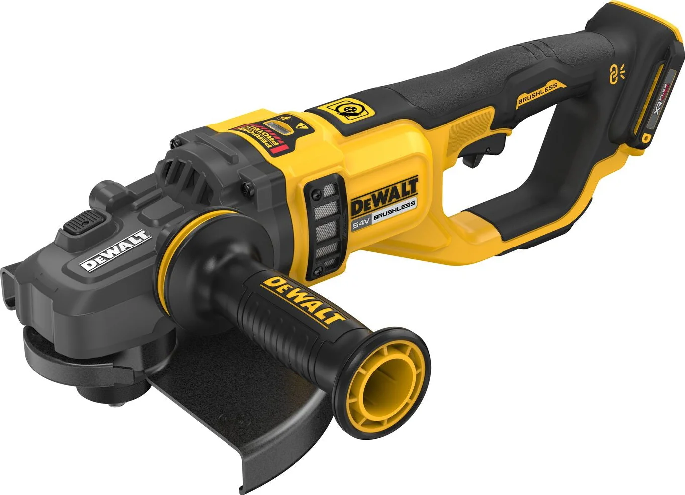 DeWALT DCG460N Accu Haakse Slijper 230mm 54V XR FlexVolt Basic Body