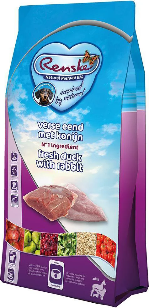 Renske Super Premium Adult Hondenvoer Eend - Konijn 2 kg