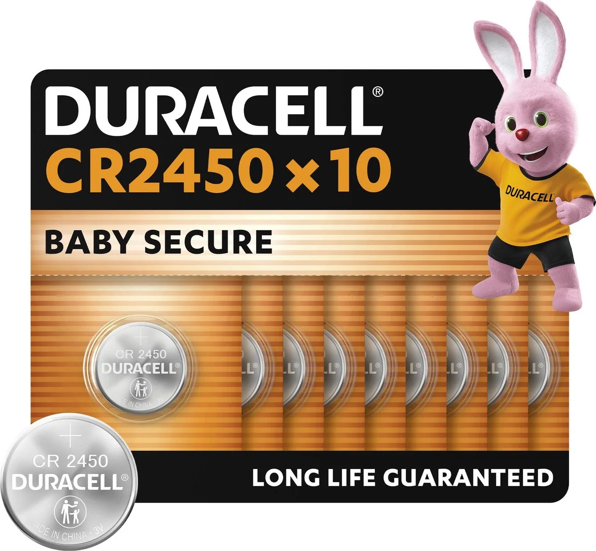 Duracell Specialty CR2450 lithium knoopcelbatterijen 3V 10 stuks