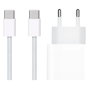 Apple Usb C Oplader 20W + Usb C Kabel 1m Nylon Wit